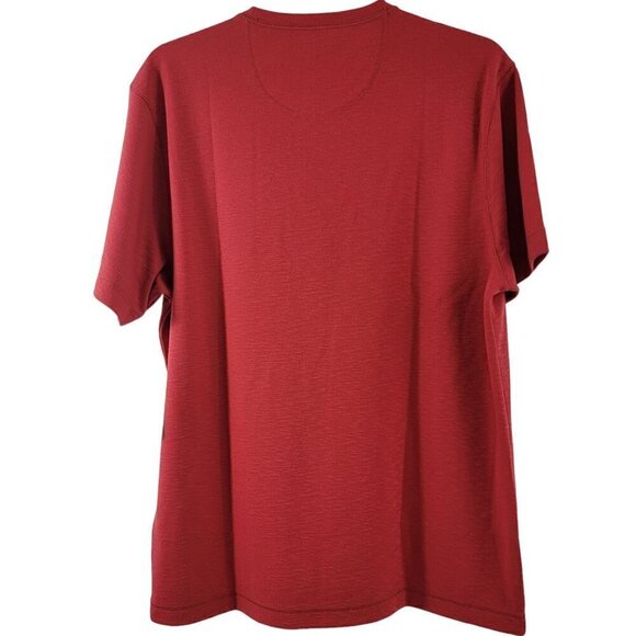 Bahama Bay Club Men’s Guava Red Crew Neck Short Sleeve T-Shirt – Size Medium NWT - Picture 2 of 14